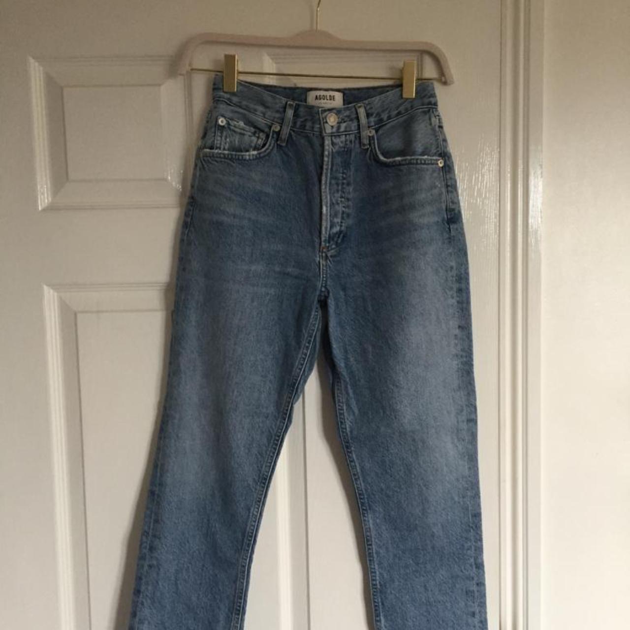 Used Agolde jeans. 100% cotton, slightly cropped... - Depop