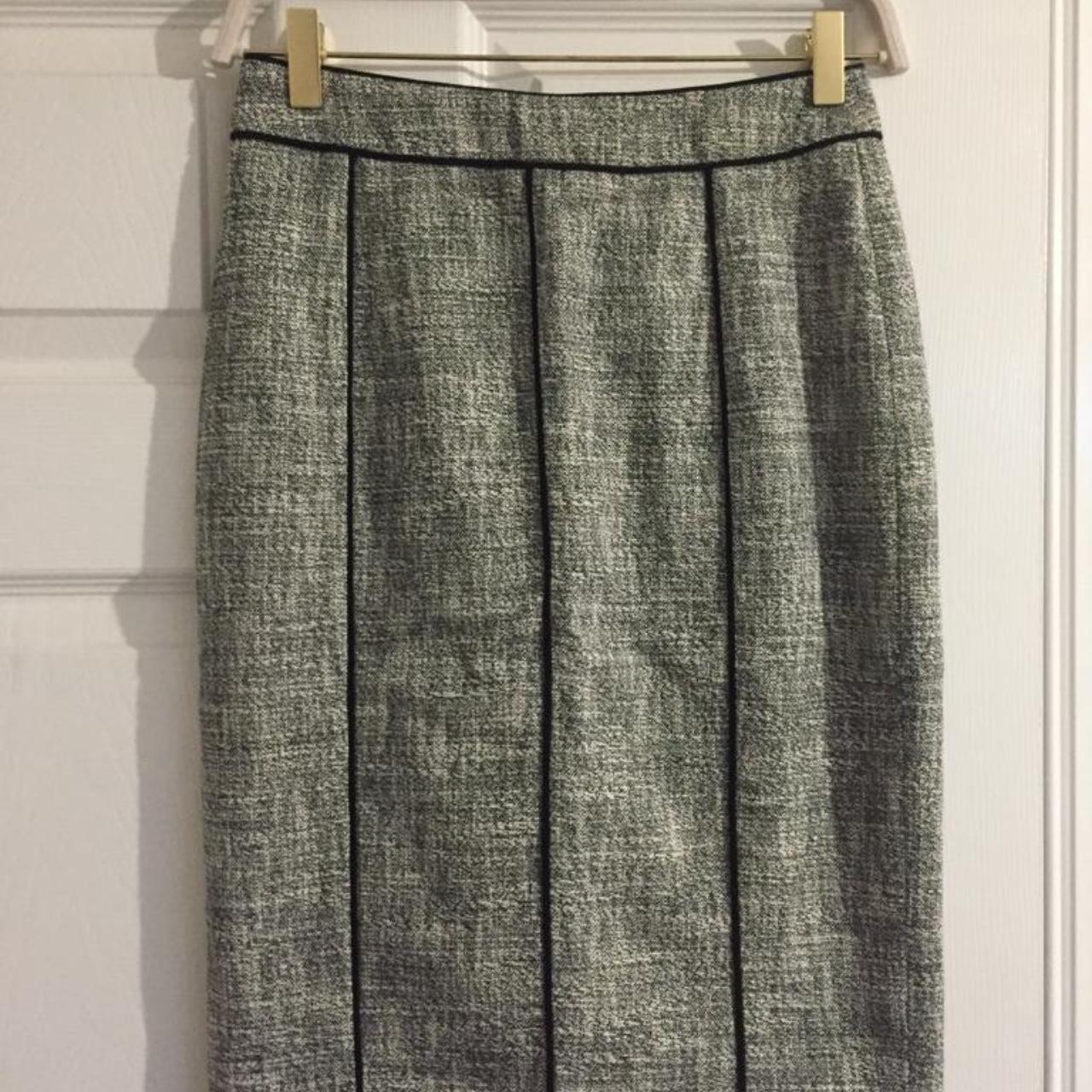 Grey L.K. Bennett pencil skirt. UK 8, EUR 36. Dry... - Depop