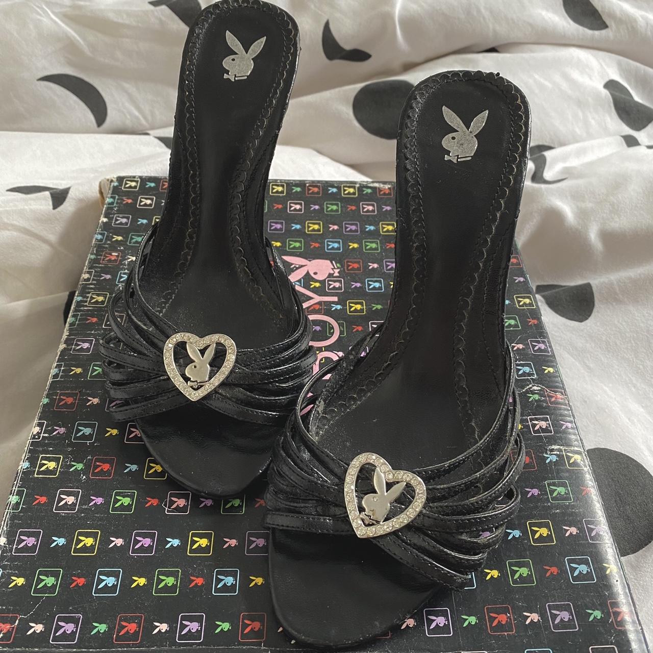 🌙the prettiest authentic vintage playboy heels, size... Depop