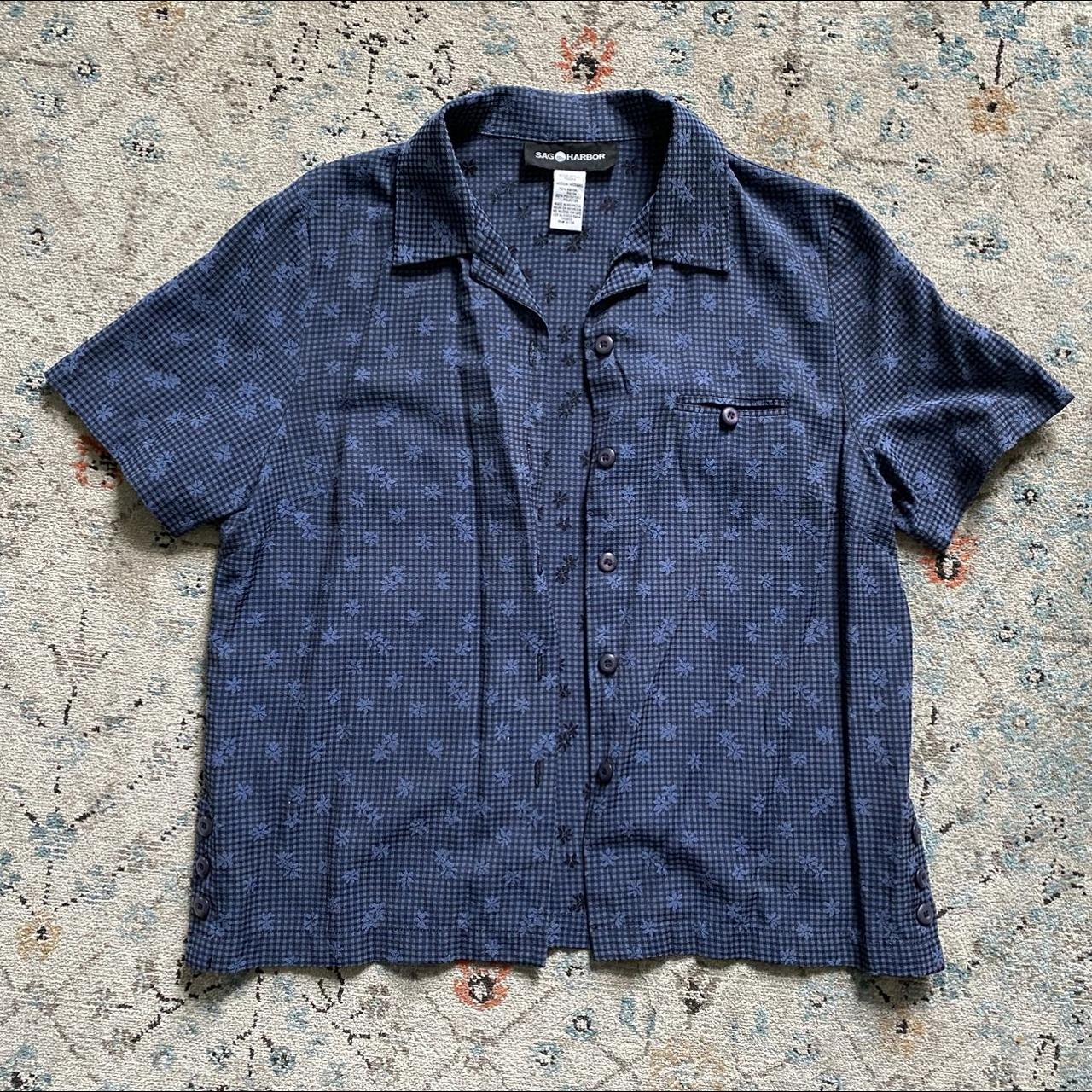 Sag Harbor Women's Blue and Navy Blouse