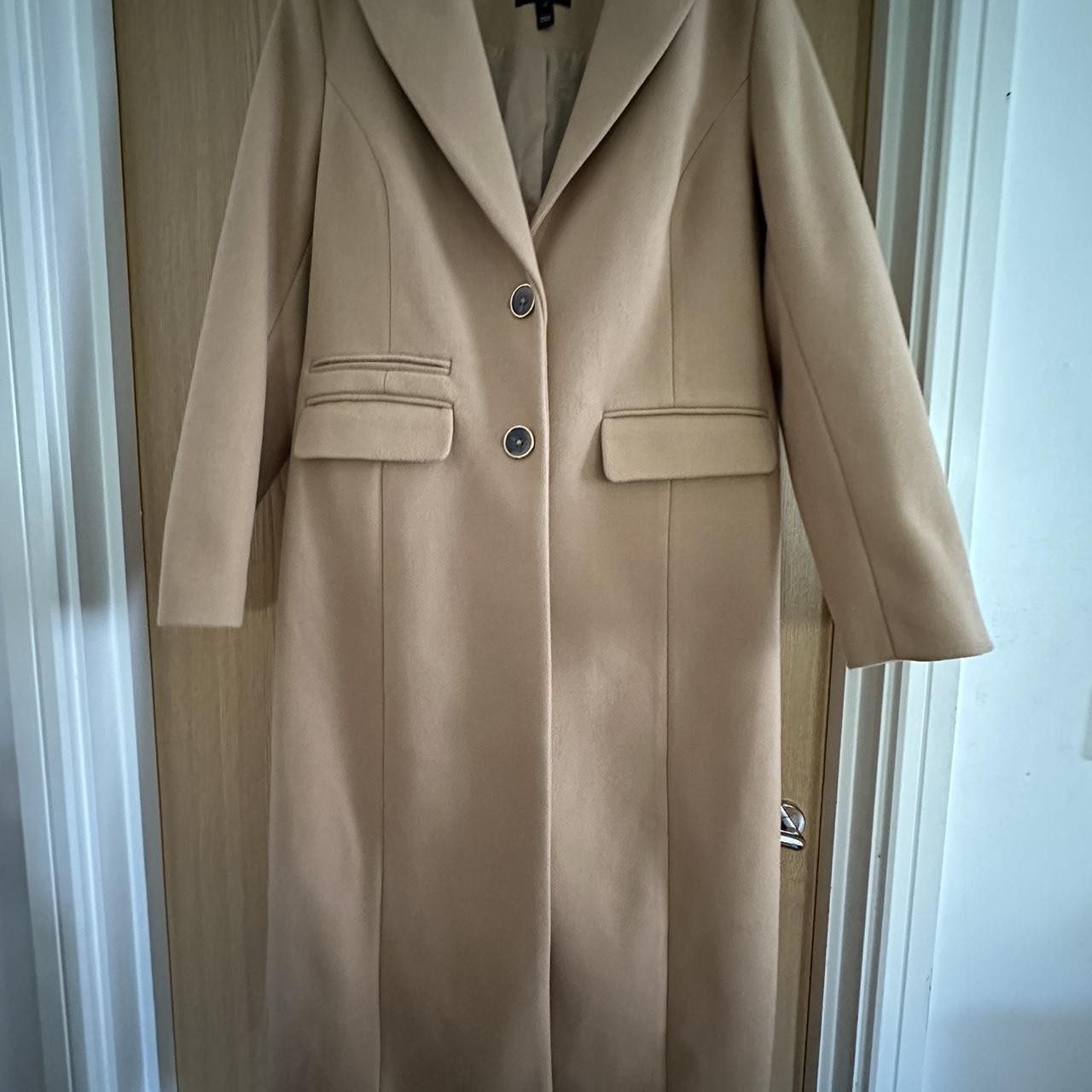 Long beige River Island trench coat jacket. Never