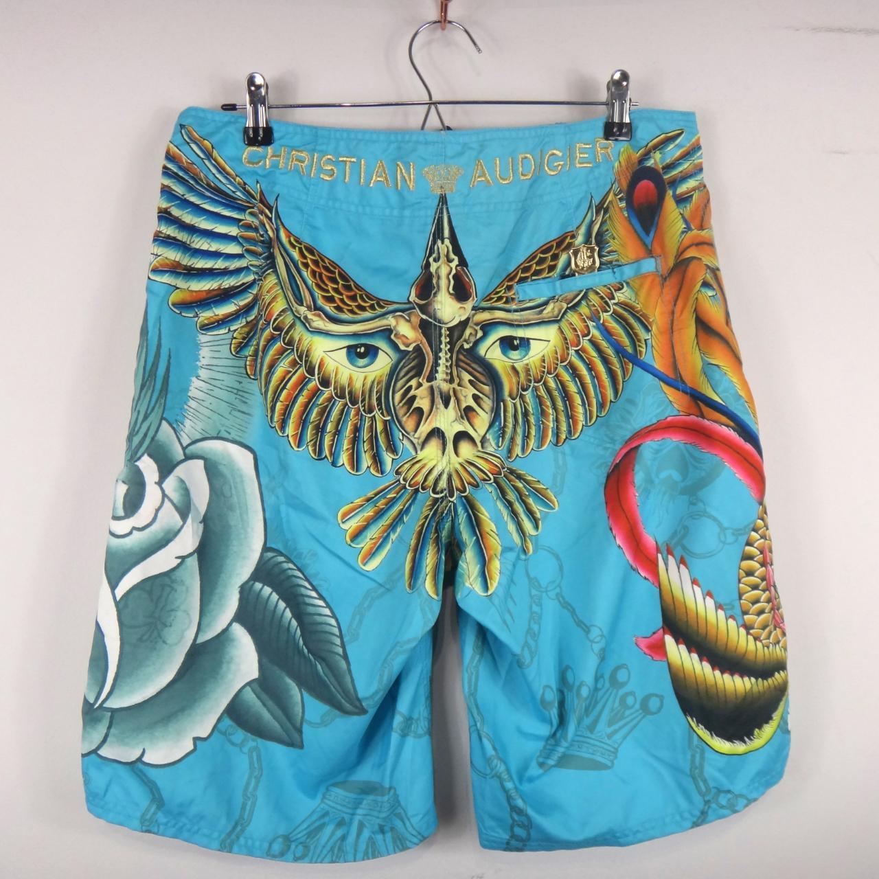 Christian Audigier Shorts Mens W33 Tattoo Ed Hardy Depop