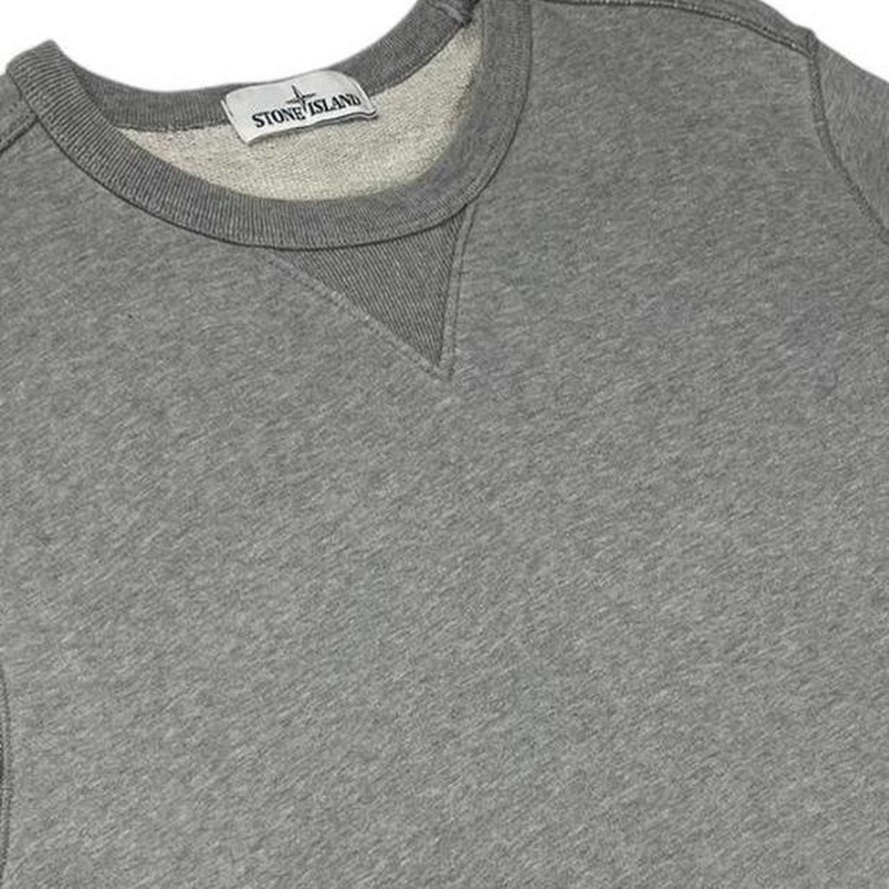 Stone island grey sweatshirt Size M Barely worn... - Depop