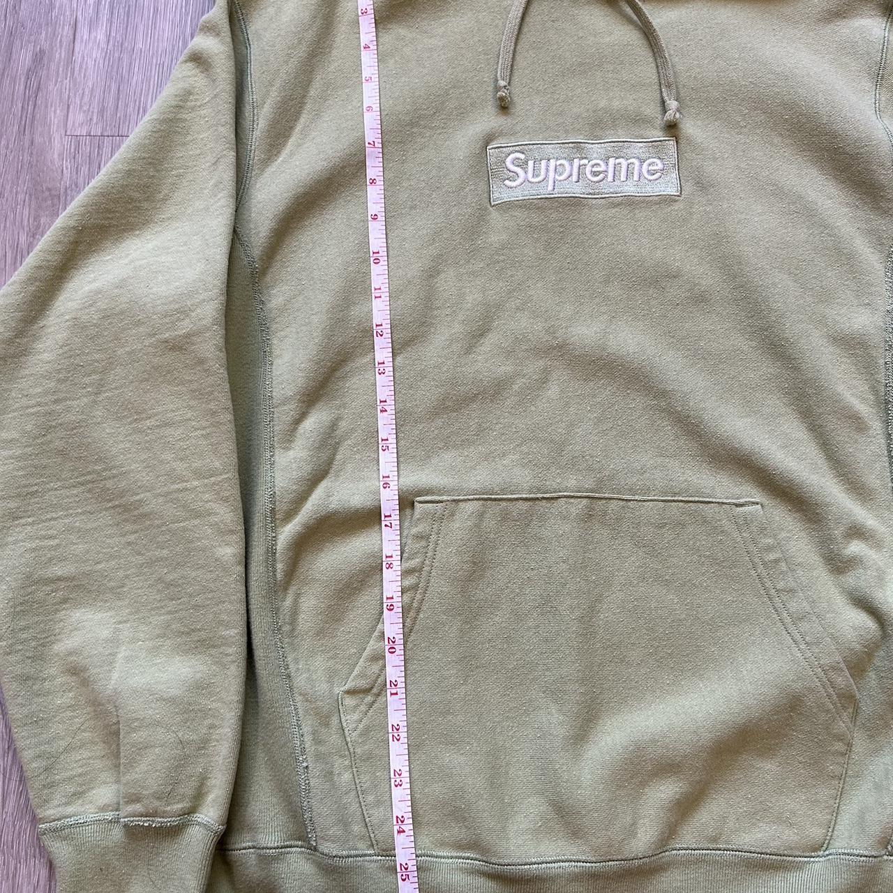 Supreme box on sale logo hoodie sage