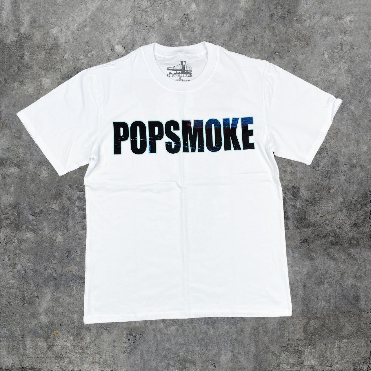 VLONE x Pop Smoke Wraith White T-shirt 🏆 Trusted... - Depop