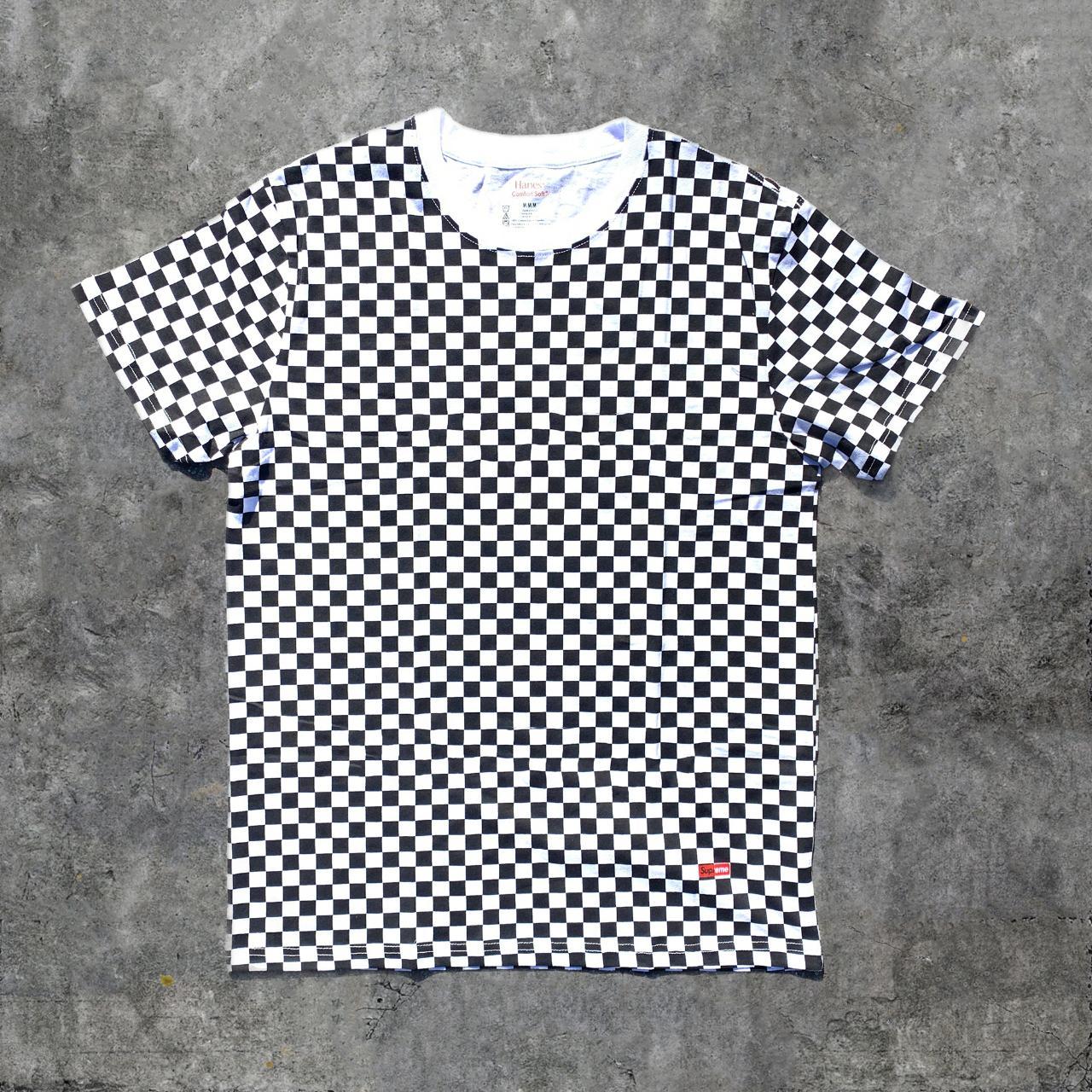 Supreme hanes cheap checkered shirt