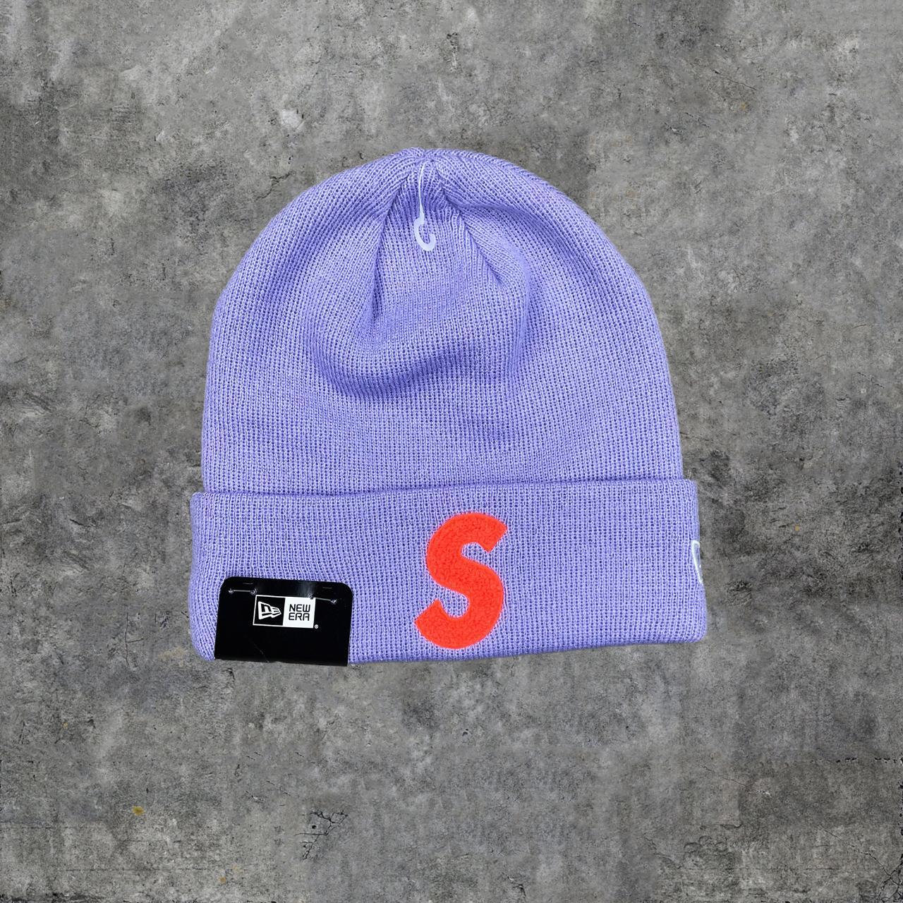 Supreme x New Era FW19 S Logo Light Violet Beanie 🏆... - Depop