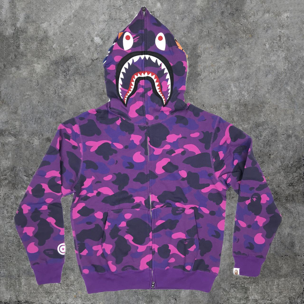 Bape Shark purple camo New New New Supreme bape - Depop