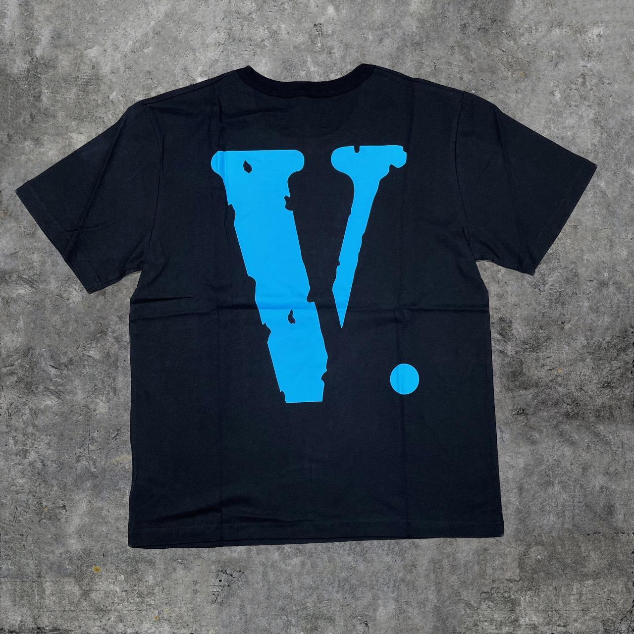 Baby blue discount vlone shirt