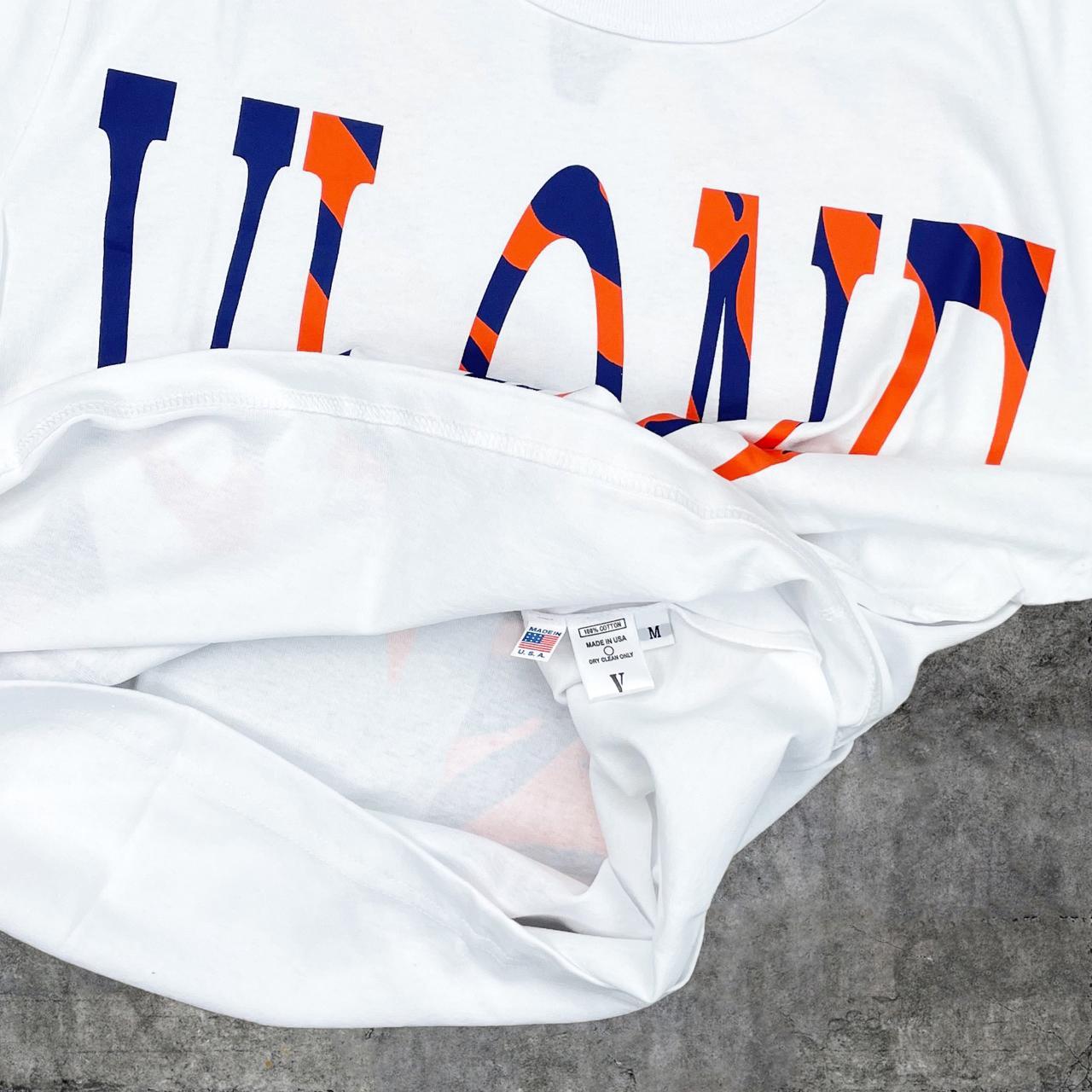 VLONE, Shirts, Vlone Staple Detroit Tigers Blue Orange On White Tshirt