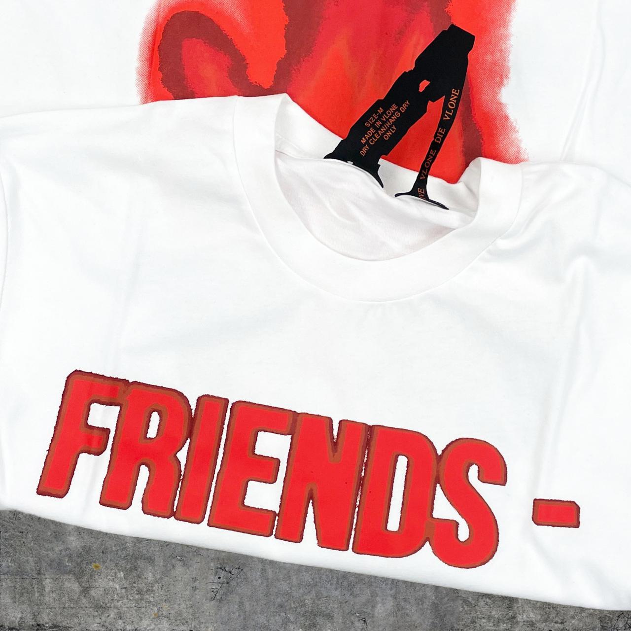 Red friends vlone store shirt