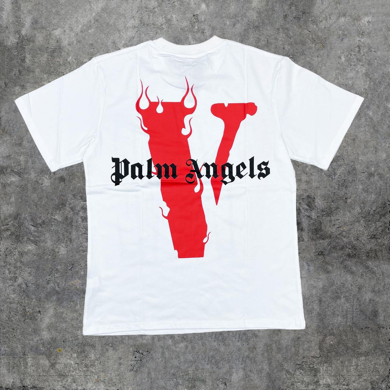 直営店販売 VLONE×PALM ANGELS SS TEE WHITE RED XL