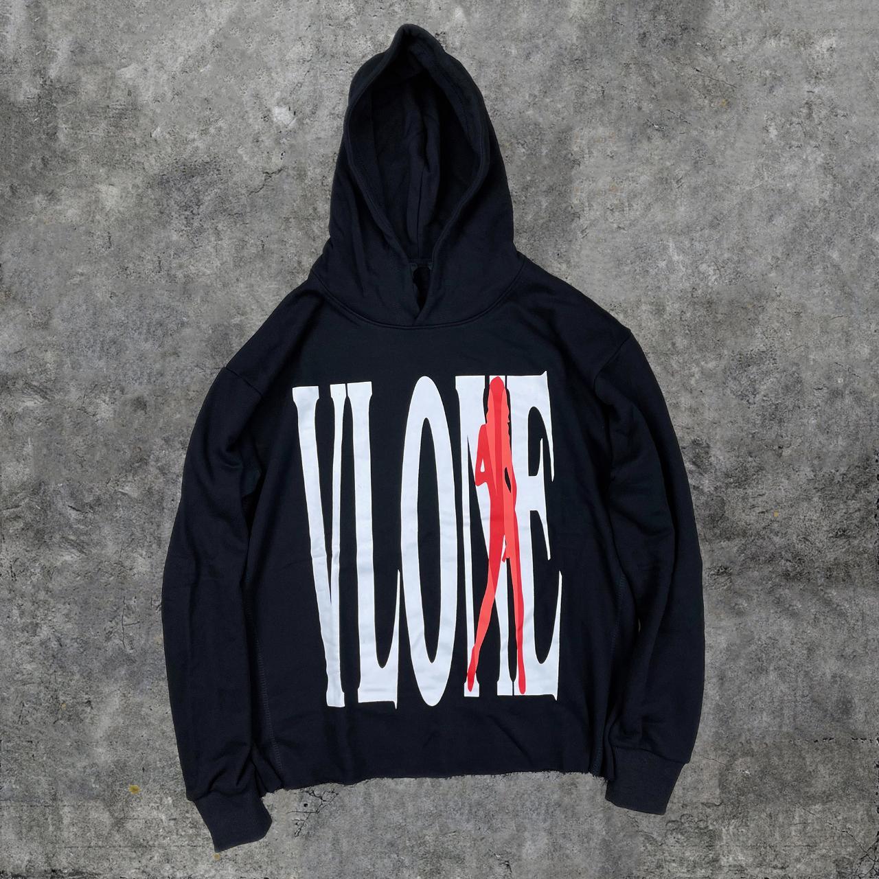 Red 2024 vlone hoodie