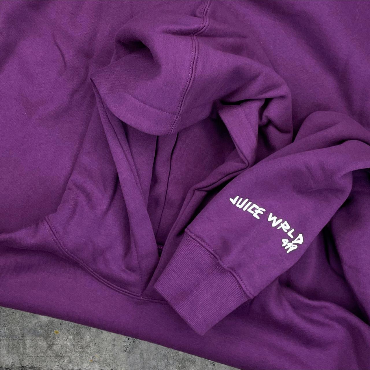 Juice wrld vlone online purple hoodie