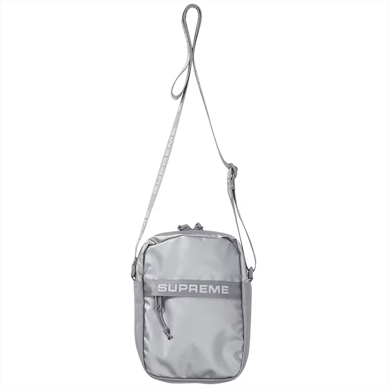 Supreme shoulder bag Brand new silver supreme - Depop