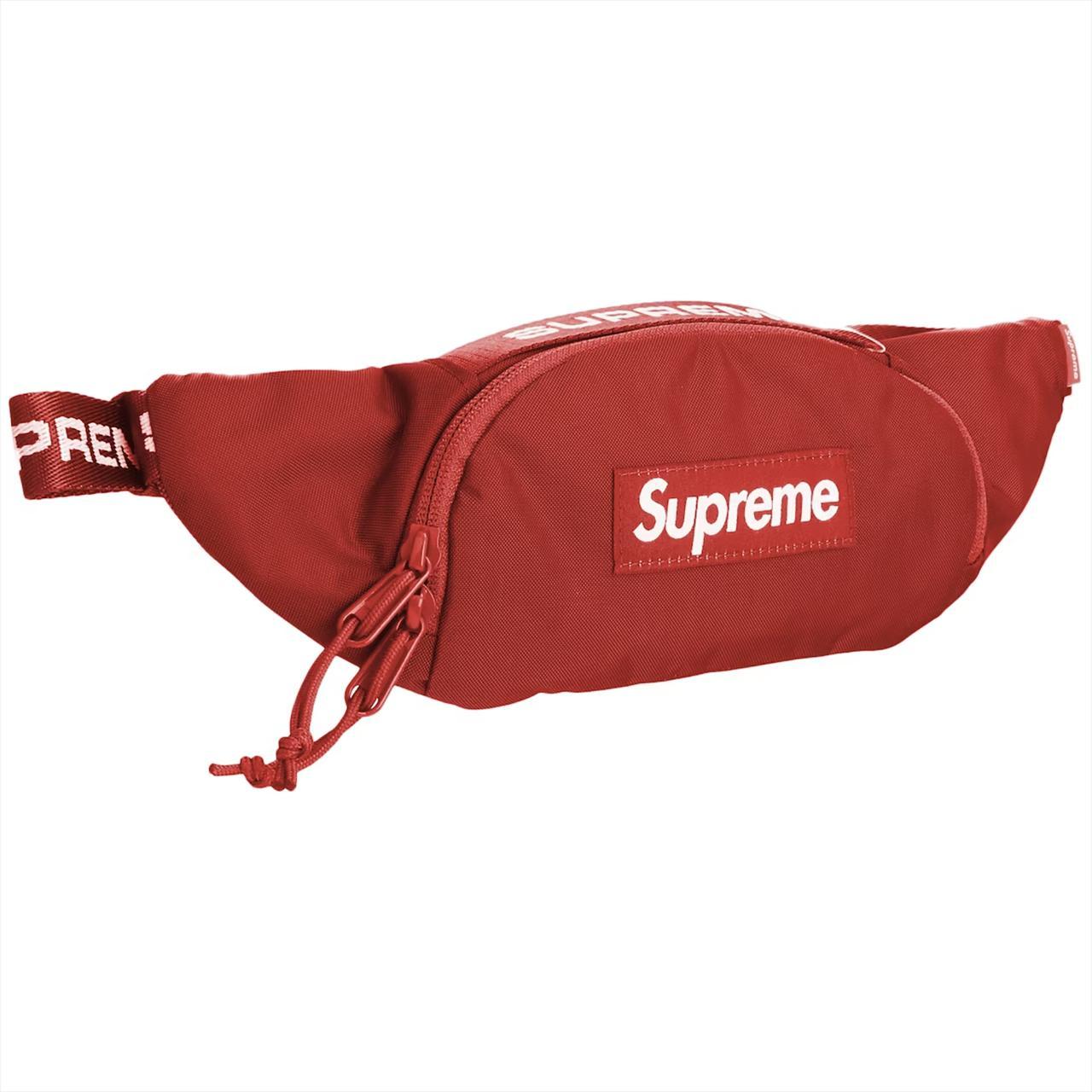 Supreme red waist or shoulder bag how ever you want - Depop
