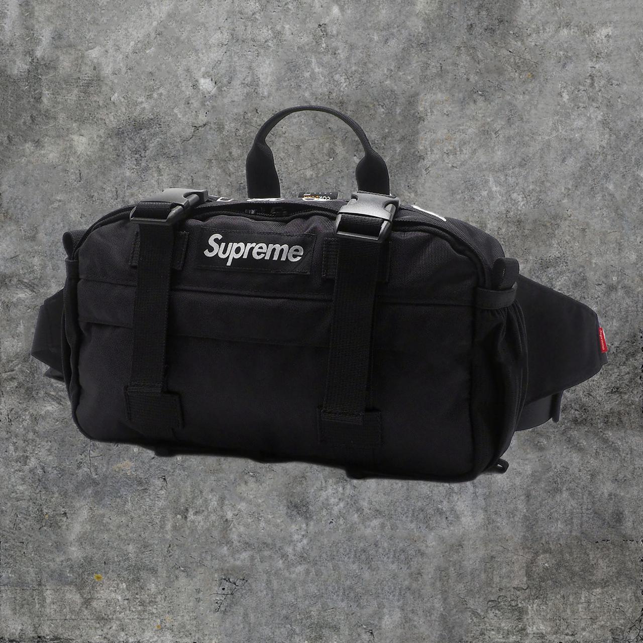 Supreme FW19 Black Waist Bag 🏆 Trusted Seller 🚚... - Depop