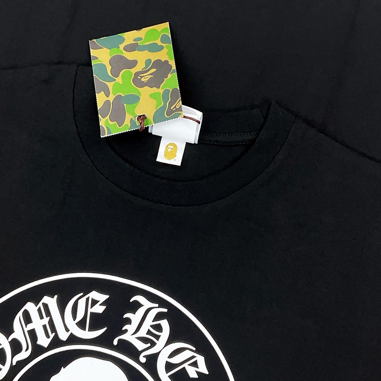 BAPE x Chrome Hearts Baby Milo T-shirt Black | A | Depop
