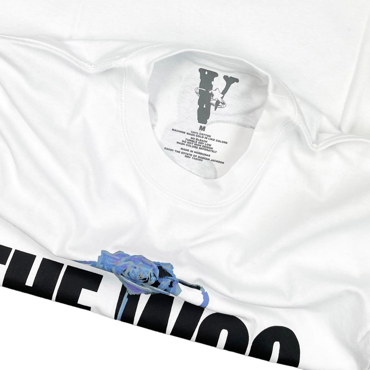 Vlone Clothing White And Light Blue Vlone Shirt VLONE X Pop