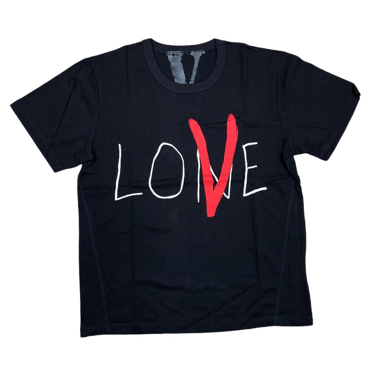 VLONE NYC orders Lone Love Red & White on Black T-shirt