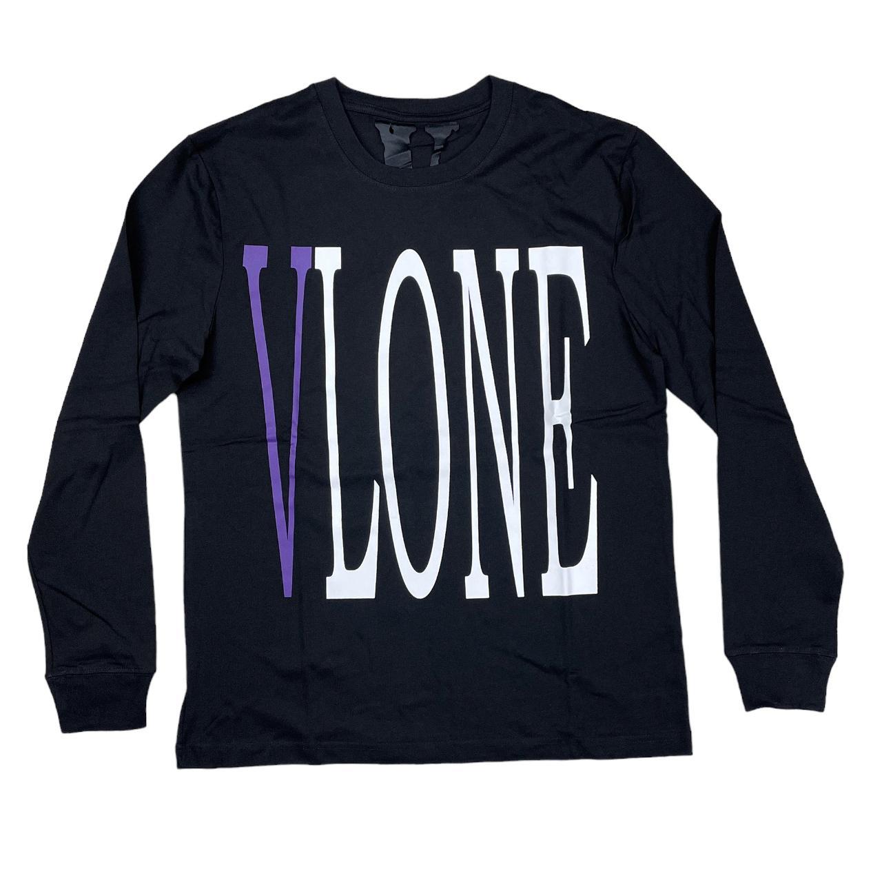 VLONE Staple OG Long Sleeve T-shirt Black Purple & | Depop