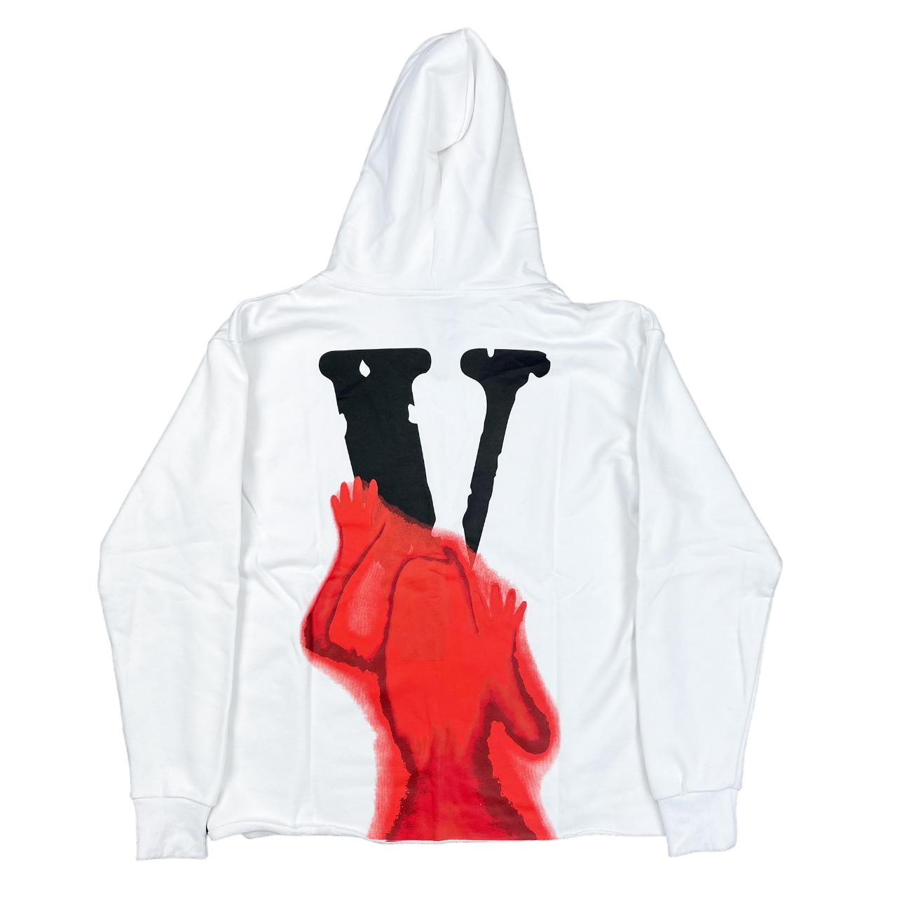 Hoodie Black Vlone Hoodie White And Red VLONE Scream Friends