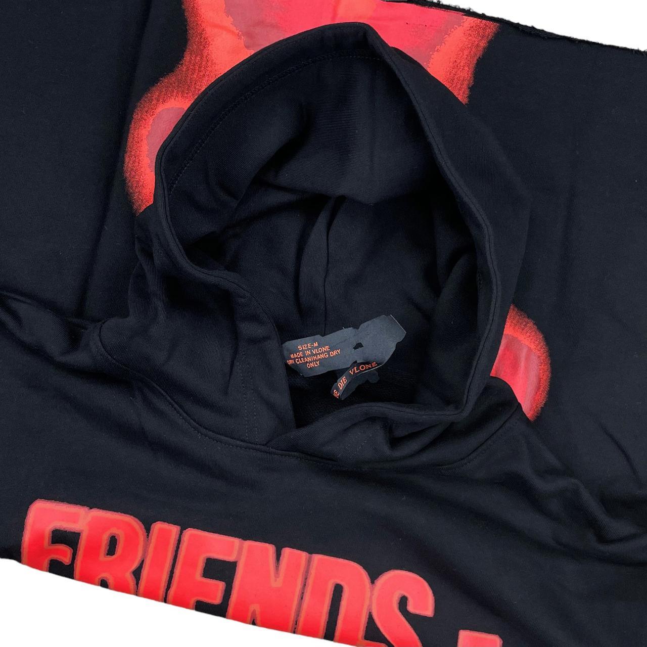 VLONE Scream Friends Hoodie Sweatshirt Black Red Depop