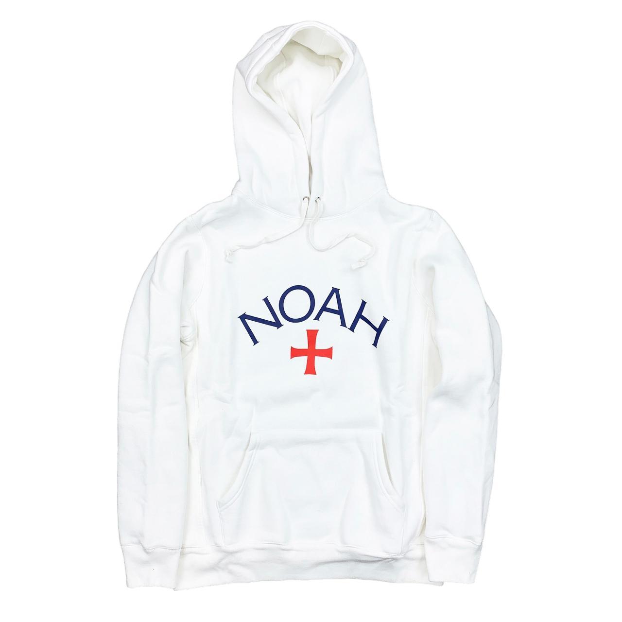 Noah NYC Core Logo Hoodie Sweatshirt White