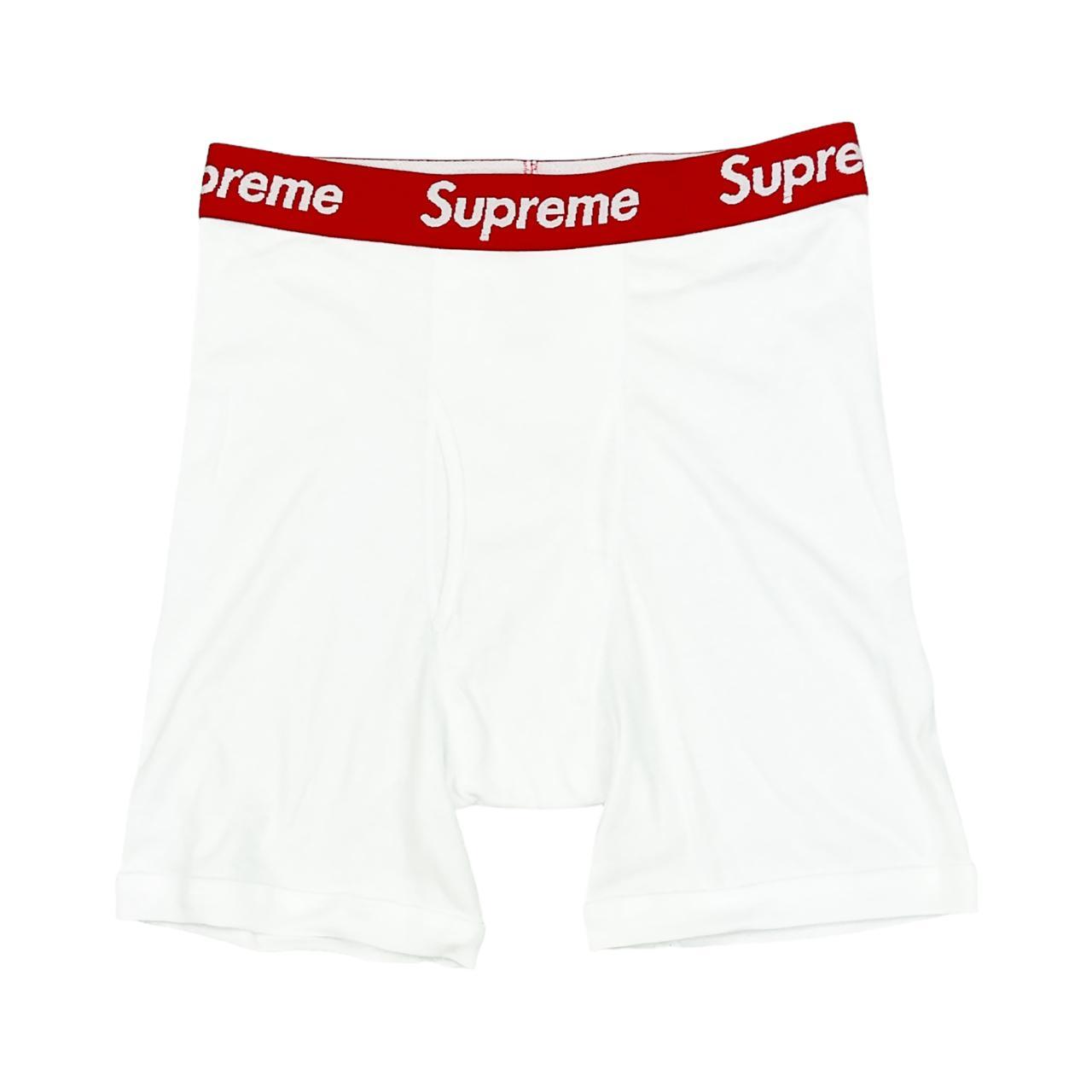 Supreme x Hanes Boxer Briefs White Trusted. Depop