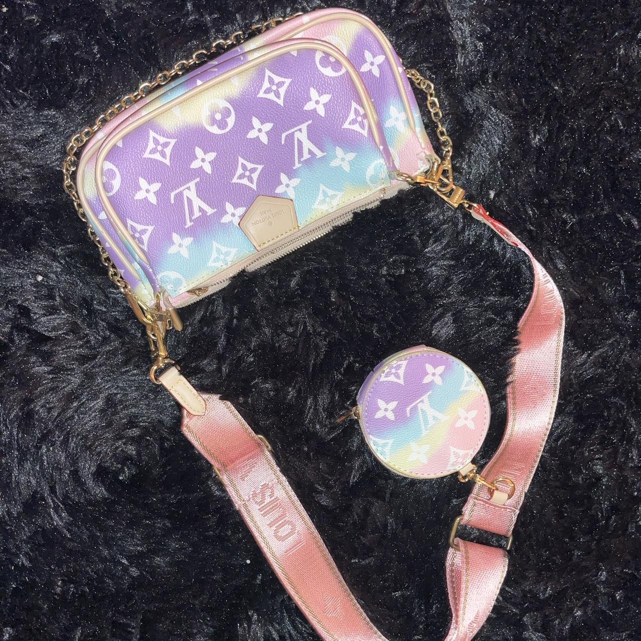 LV cotton candy purse - Depop