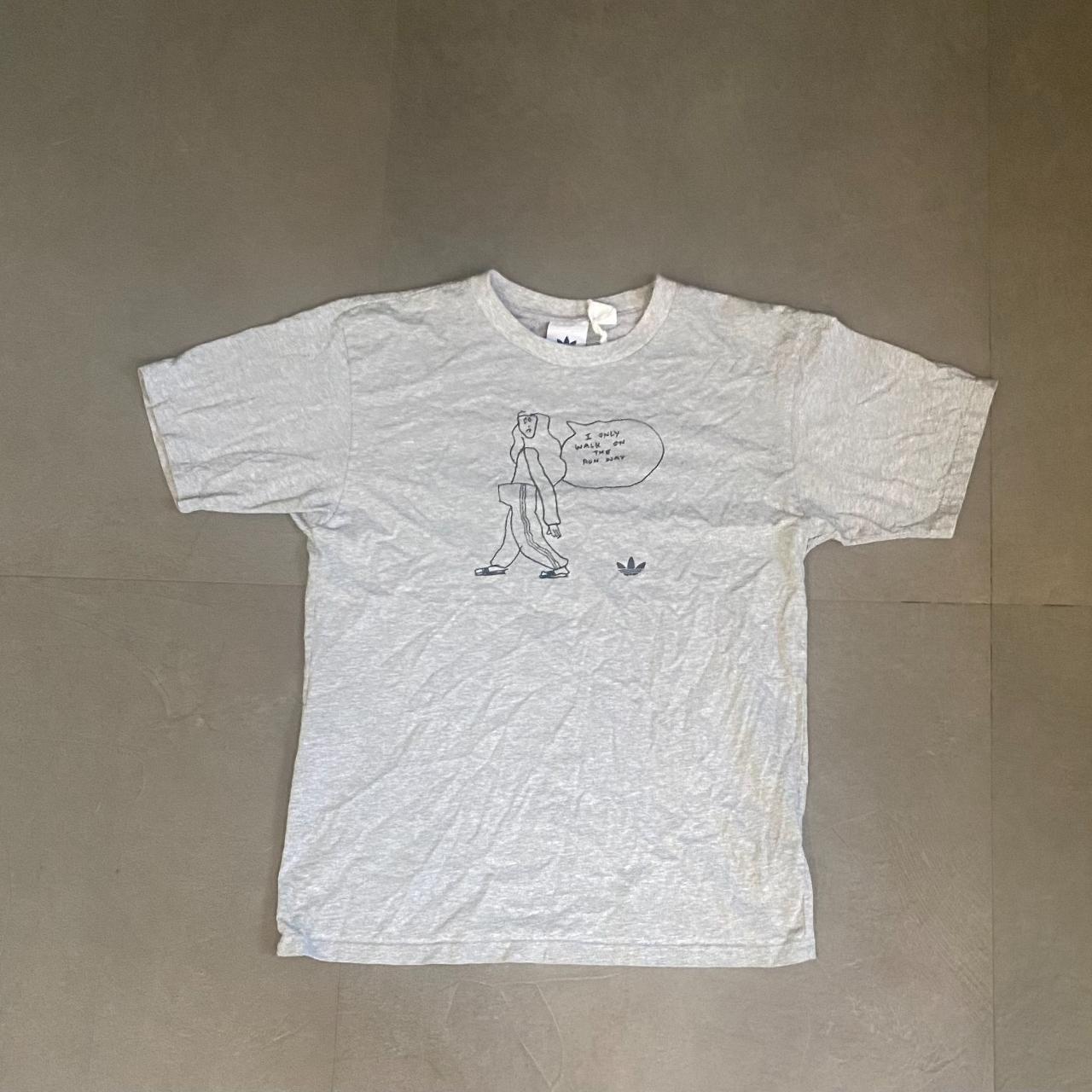 Adidas Men's Grey T-shirt | Depop