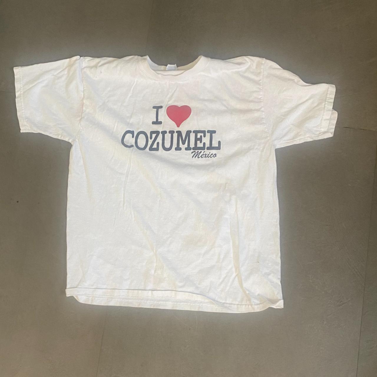 fire I love cozumel tee #mexico #vintage #funny - Depop