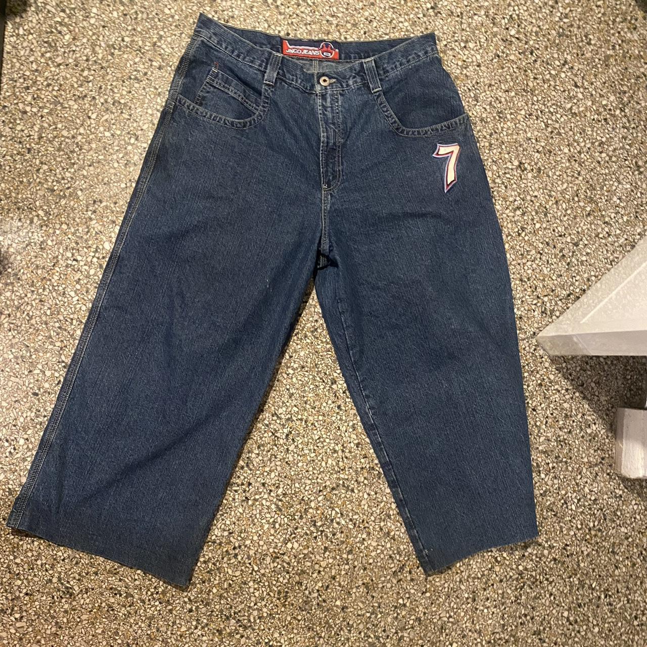 Rare one of one complete grails jnco dice jeans so... - Depop