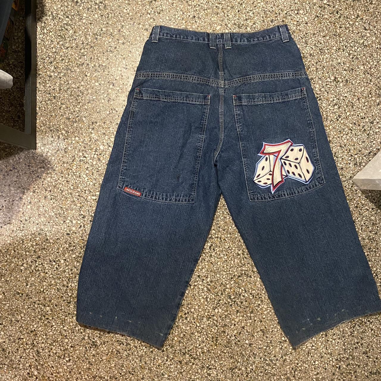 Rare one of one complete grails jnco dice jeans so... - Depop
