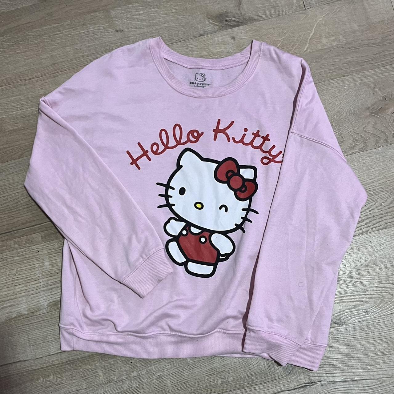 Hello Kitty Sweater Size Large Open To Depop