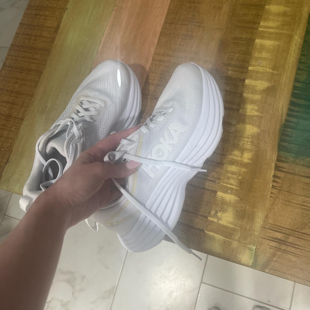 Hoka One One Women's White Trainers | Depop