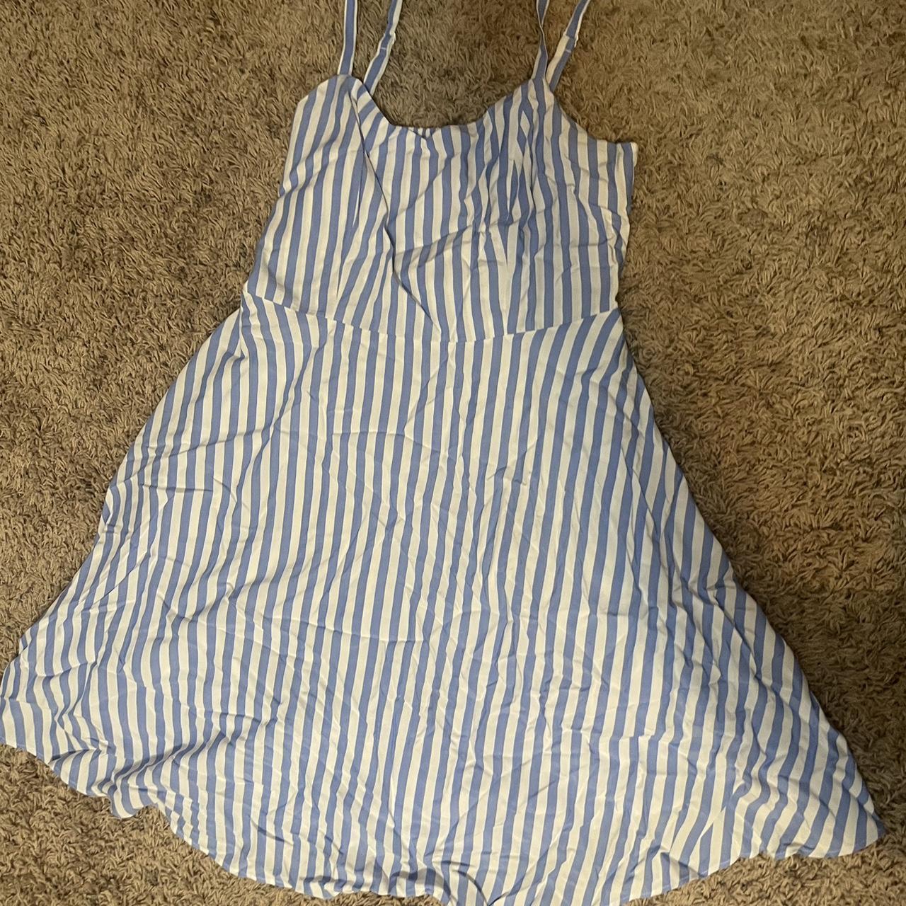 Women’s striped mini dress Size Medium - Depop