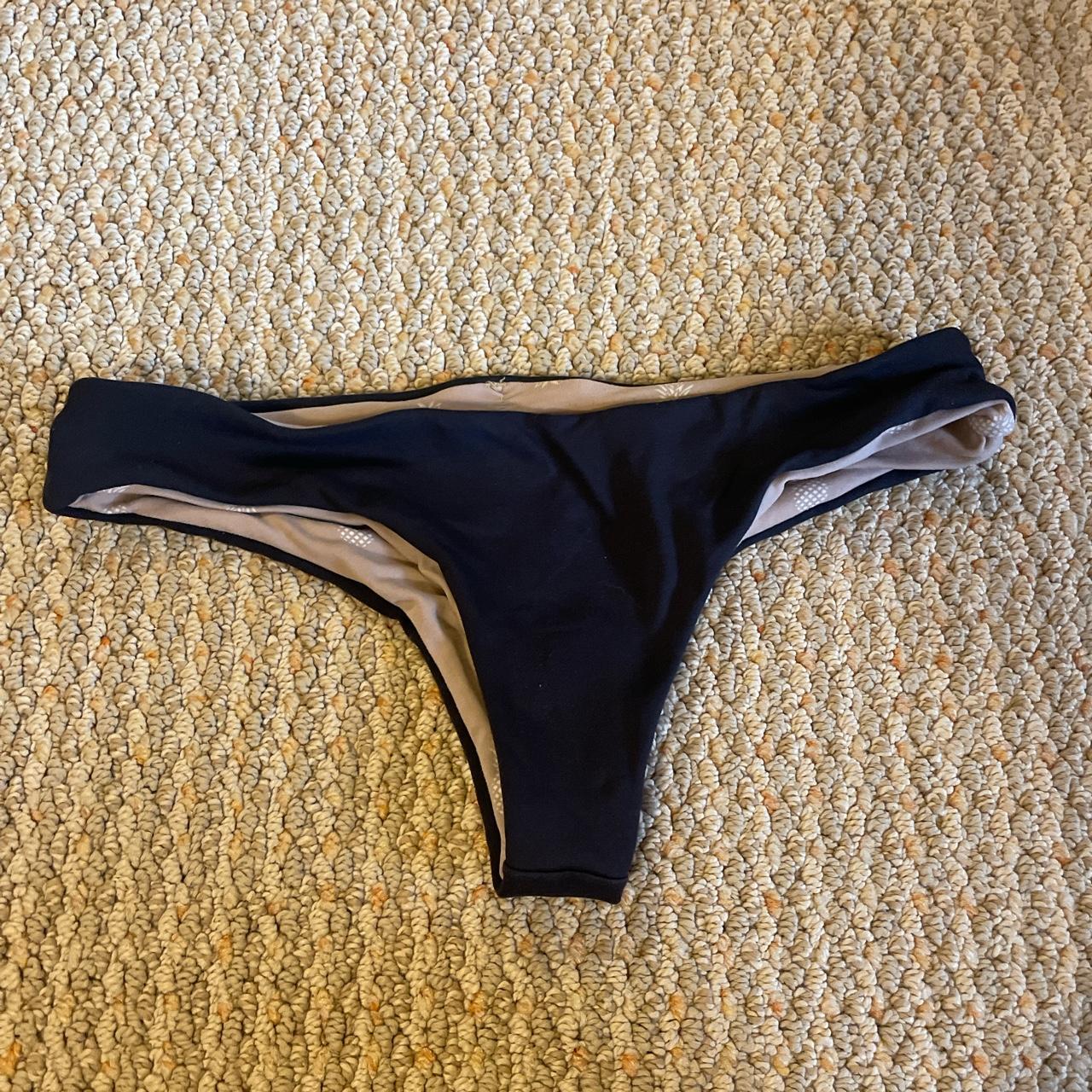 Frankies Bikinis Women's Black Swimsuitonepiece Depop