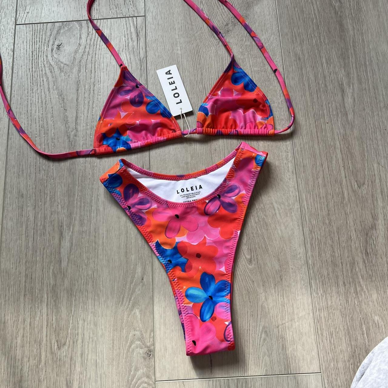 Loleia swim pink bikini set NWT runs true to size.... - Depop
