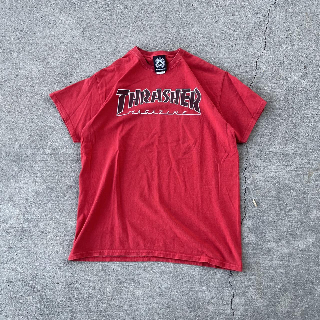 red thrasher shirt