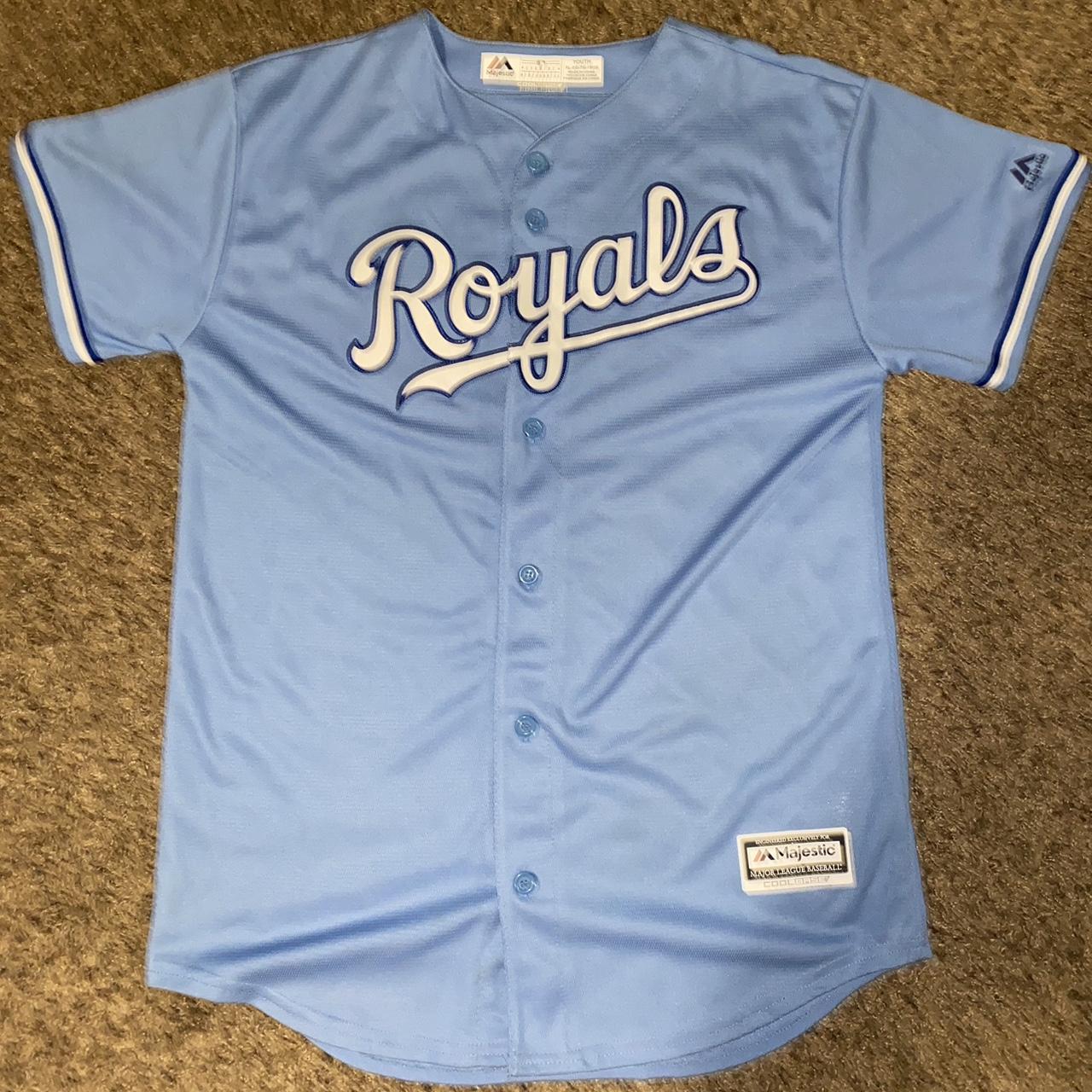 Kansas City Royals majestic Lorenzo Cain jersey - Depop
