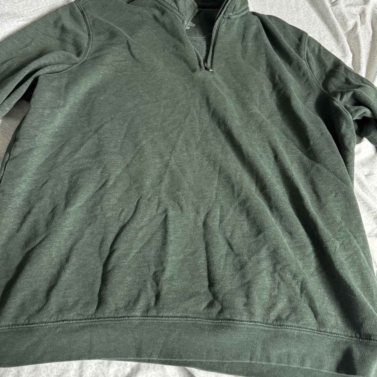 Green oversized quarter zip sweatshirts quarterzip. Depop