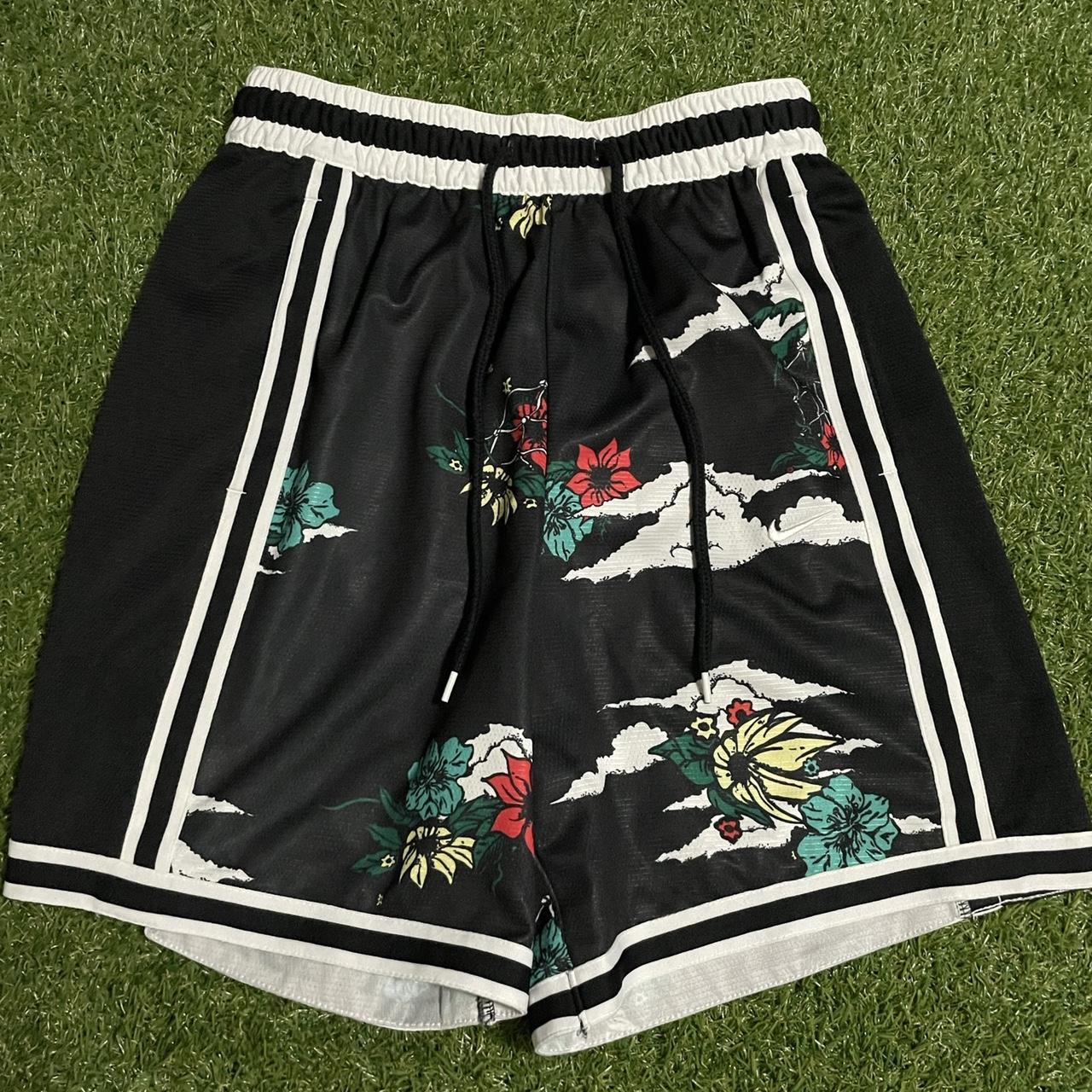 multicoloured nike shorts