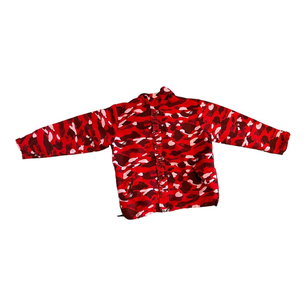 Bape Red Camo Snowboarding Jacket Authentic Size L Depop 5005