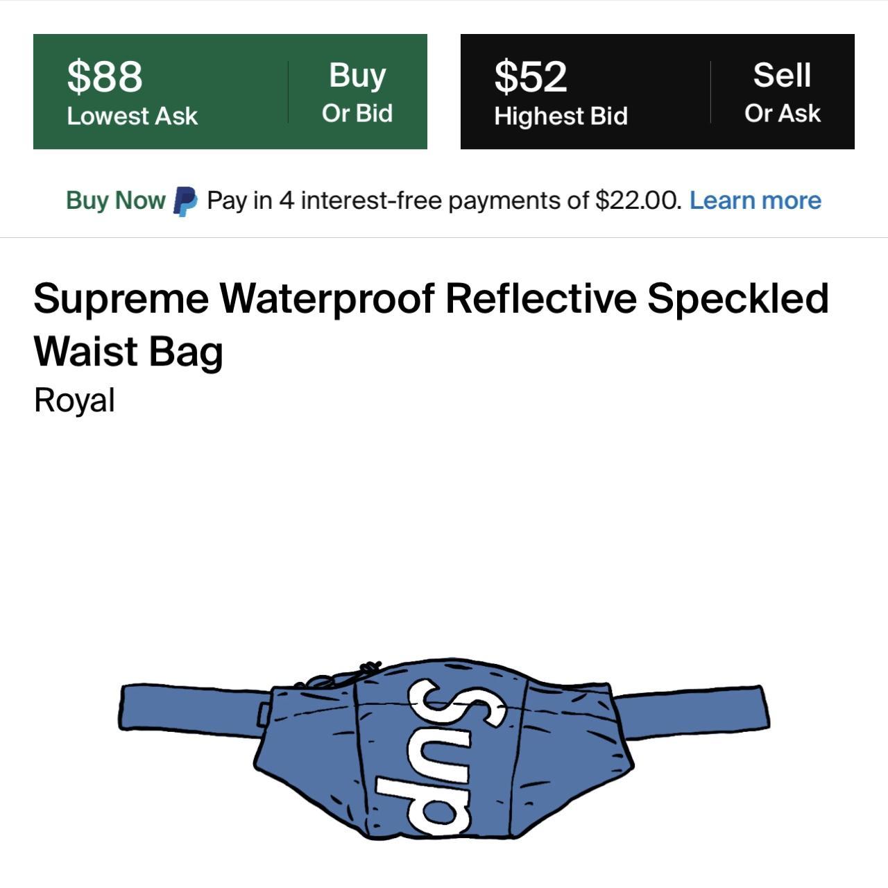 Supreme Reflective Speckled Belt Bag - Blue