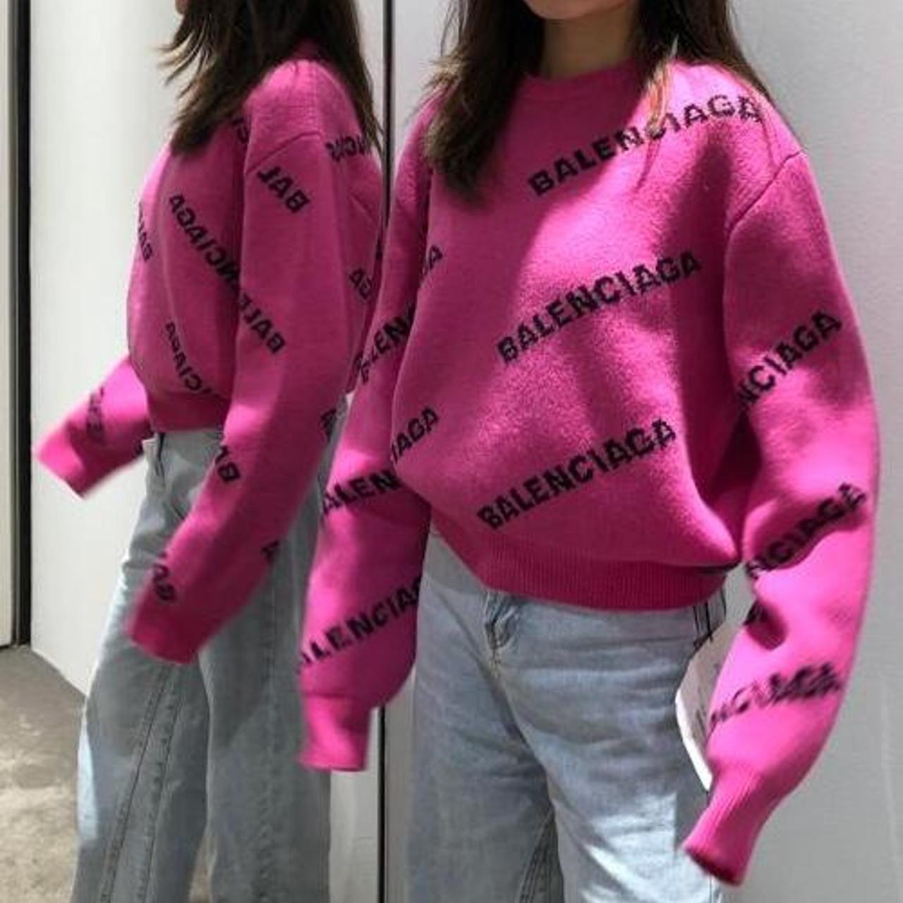 pink balenciaga jumper