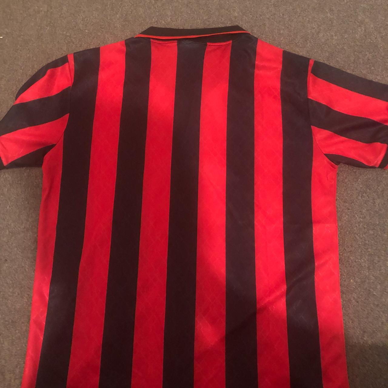 Vintage 1994-1995 AC Milan Authentic Home Shirt. Medium - Depop