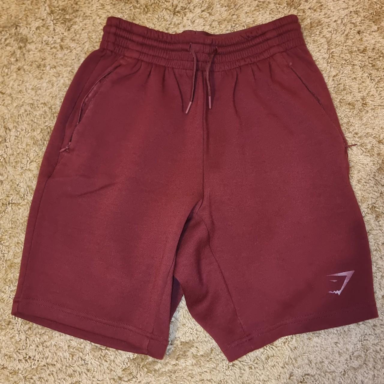 Gymshark Men's Burgundy Shorts Depop