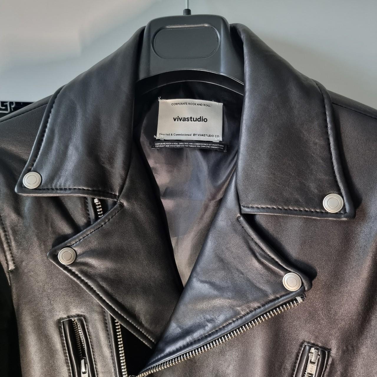 Vivastudio Korean Leather jacket. Excellent | Depop