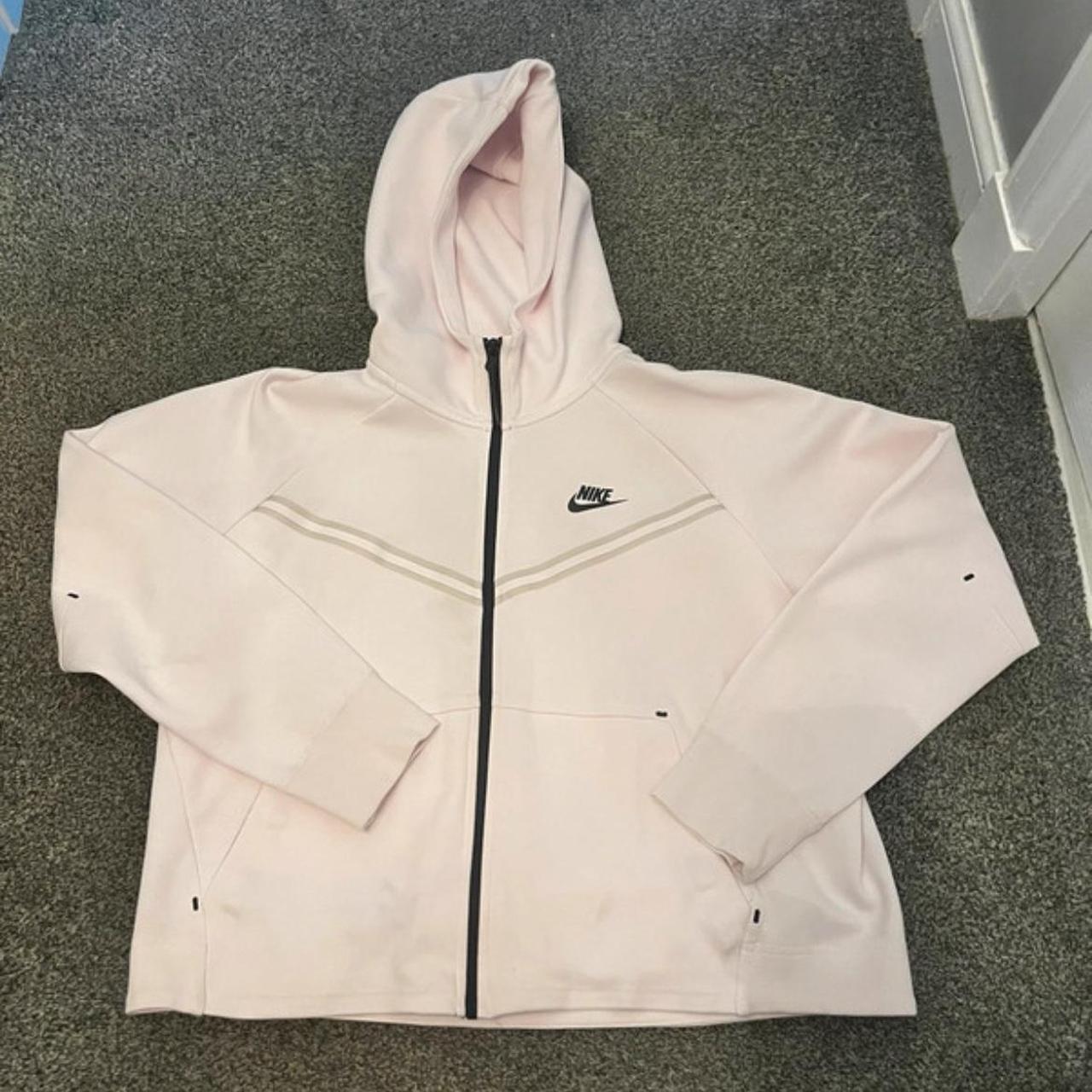 light pink tech fleece